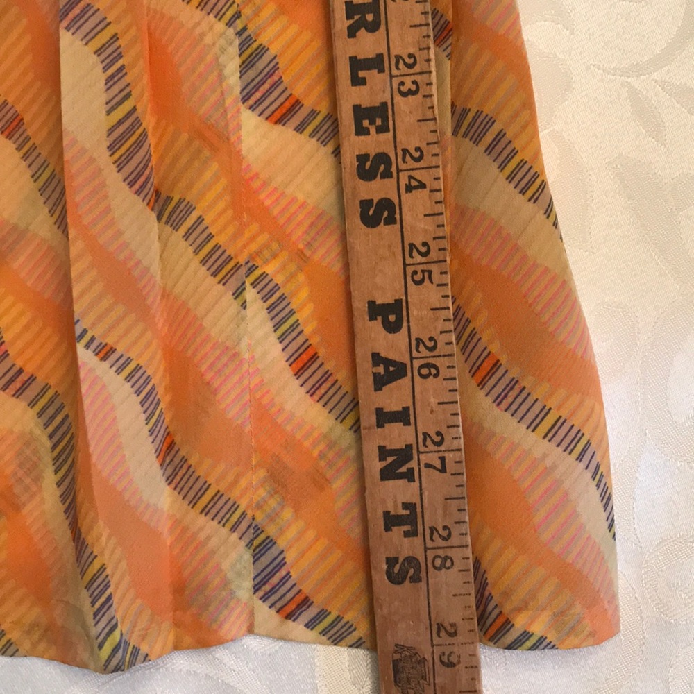 Pretty Pleated Patterned Skirt - image 5